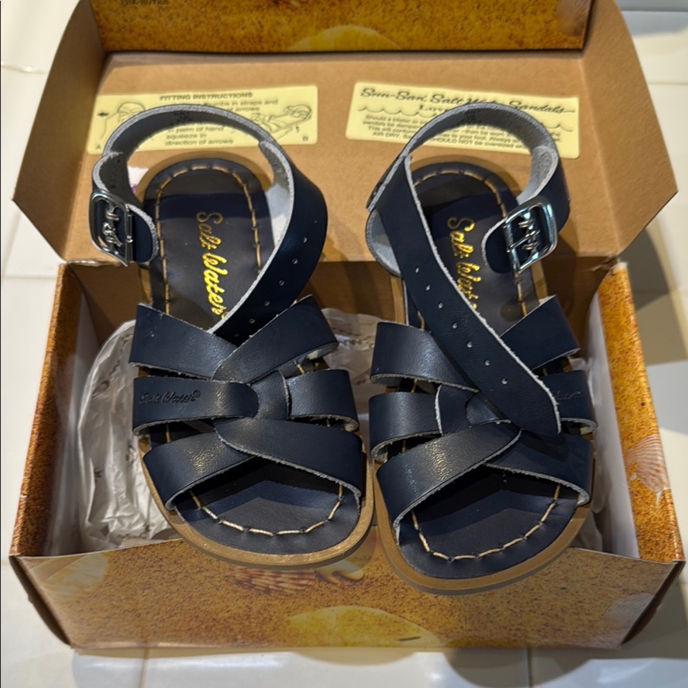 Brand new Salt Water Sandals - Navy